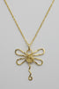 Dragonfly pendant necklace side view