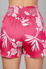 Floral two-piece set button-down and shorts