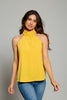 Halter neck ruffle tunic top
