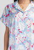 Floral button-down short sleeve shirt