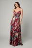 Floral wrap maxi dress
