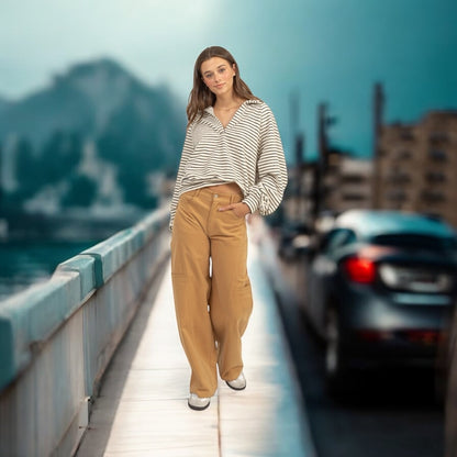Carmel High Waisted Cargo Pants