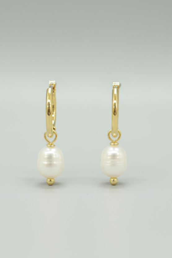 Mini Freshwater Pearl Drop Earrings