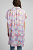Watercolor garden floral print top