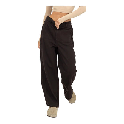 Black High Waisted Wide Leg Pants