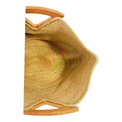 Floral Printed Jute Rectangle Tote Bag