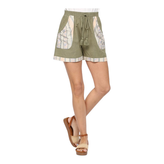 DK Sage Repeat Print Mixed Shorts