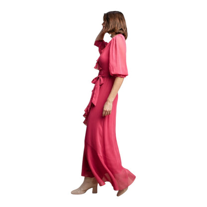 Waist Tie Faux Wrap MaxI Dress