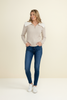 Nordic Nest cable knit zip up sweater