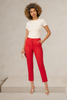 Sassy taper high rise crop pants polyester