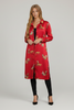 Cheetah print button-down midi dress