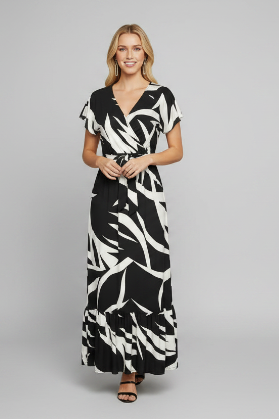 MONOCHROME MUSE MAXI DRESS
