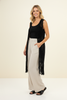 Boho crochet layering vest with fringe