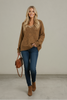 Maplewood soft drape V-neck pullover sweater