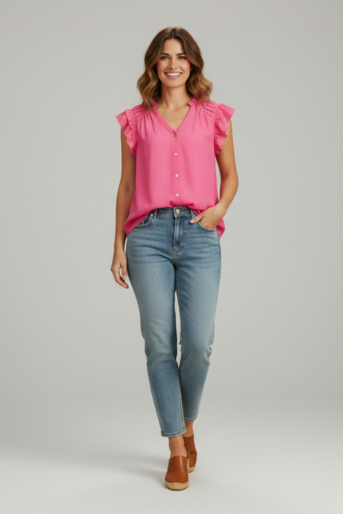 RUFFLE & READY TOP
