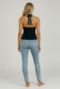 Twist-front knot halter top