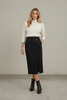 Cinderlane midi skirt front view