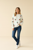 3D cherry knit sweater back view
