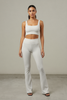 2-piece sports bra and flare legging set for yoga or gym