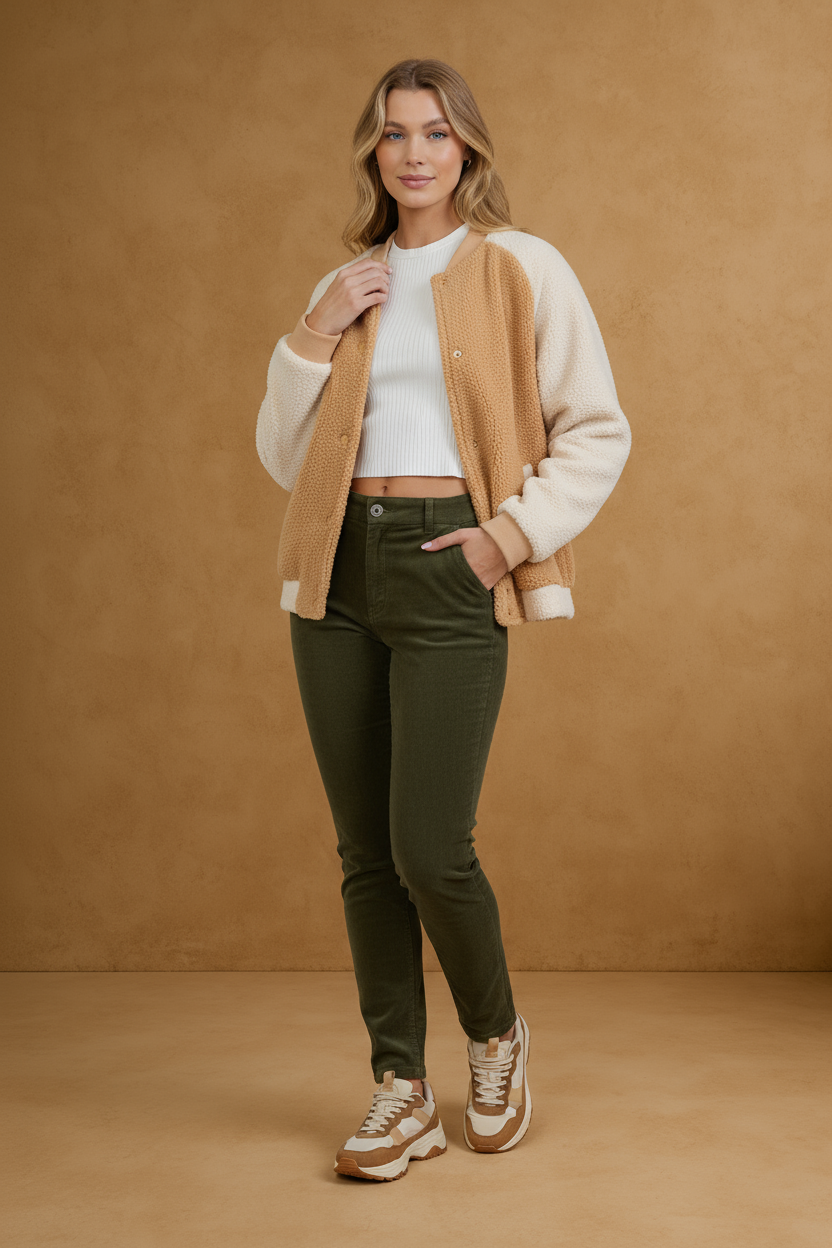 Off Duty Season Sherpa Colorblock Jacket