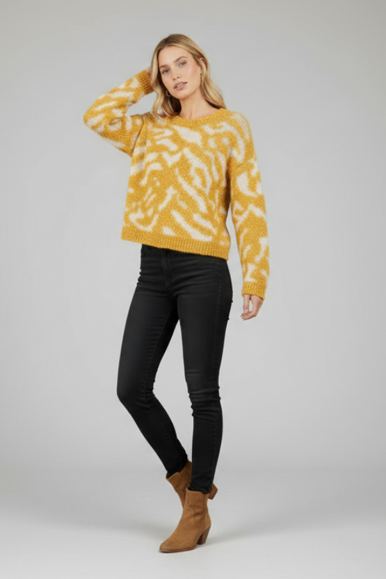 MARIGOLD MIRAGE PULLOVER SWEATER