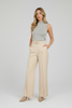 High-waist wide leg pants