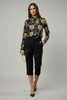 Black leopard print button-down shirt styled look
