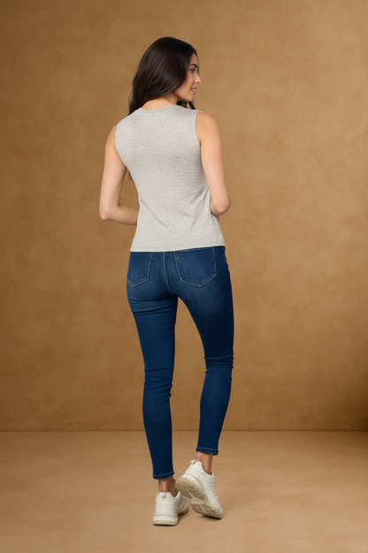 GIRL HERO EMPOWERED GRAPHIC MUSCLE TANK TOP