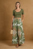 Printed wide leg palazzo trousers