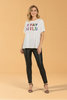Stay Wild sequin graphic blouse top