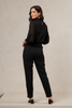 Lace couture turtle neck top
