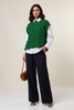 Emerald Vine sweater vest front view
