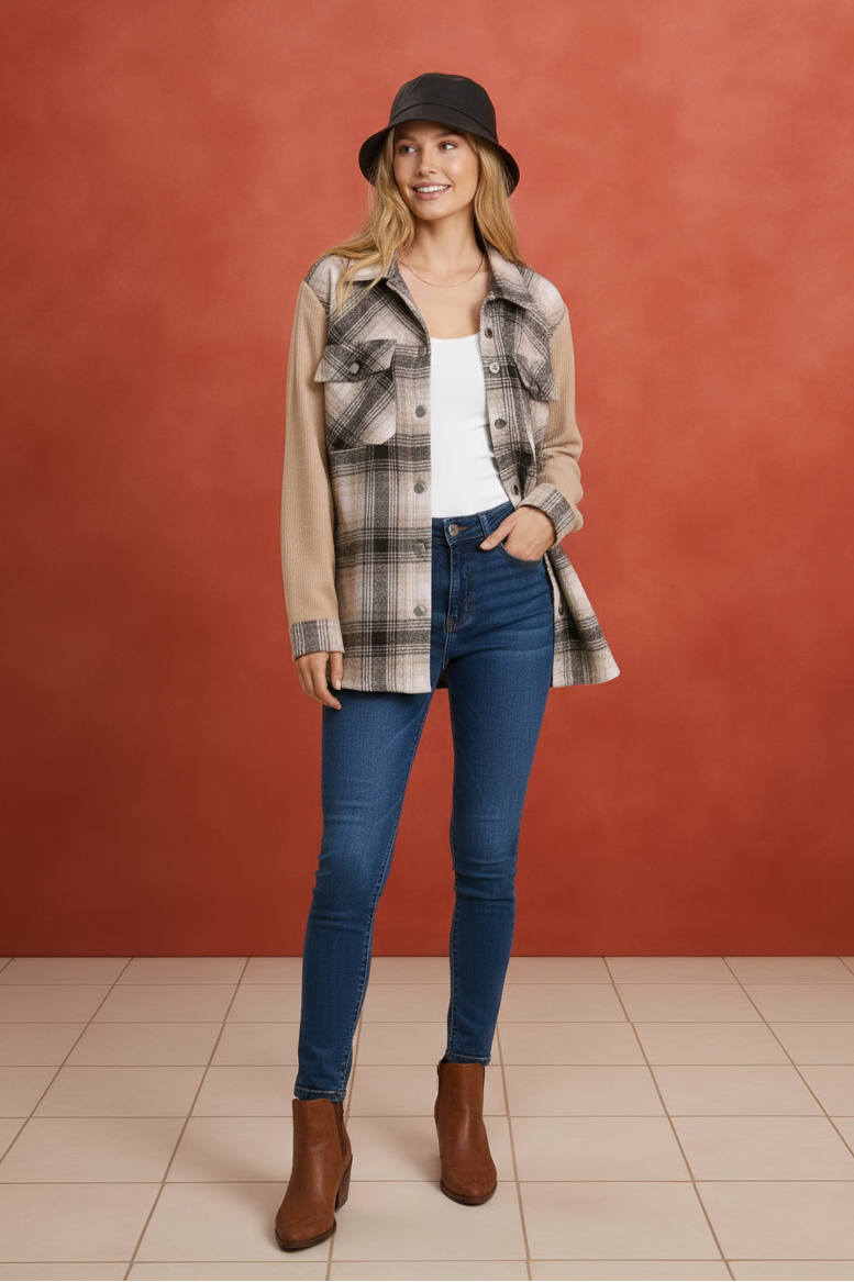 Urban Fringe Outrider Plaid Shacket