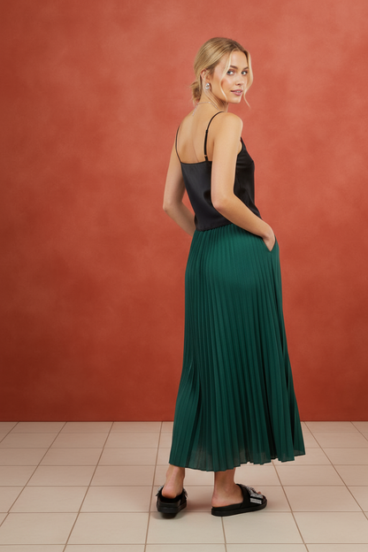 STARDUST BLACK EMBELLISHED SLIP ON SLIDES