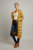 Honey Glow open front longline cardigan
