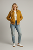 Polyester sherpa bomber jacket styled