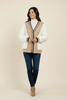 Cozy Luxe cable knit puffer jacket