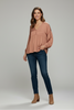 Sienna Drift long sleeve woven blouse