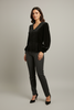 Velour Valley peplum blouse front view