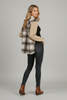 Button-down plaid shacket