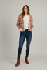 Holiday pattern knit sweater styled