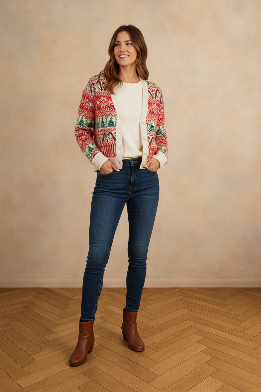 Nordic Noel Christmas Knit Sweater