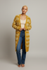 Honey Glow longline cardigan front view
