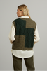 Bold colorblock acrylic knit sweater vest